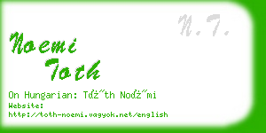 noemi toth business card